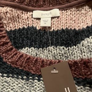 J. Jill size XL NWT Pure Jill Vista Intarsia Kimono Sweater Pink Frost